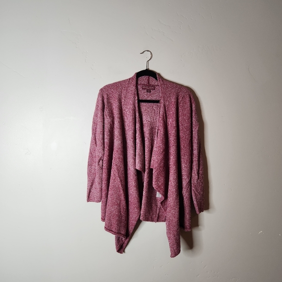 Barefoot Dreams Sweaters - Barefoot Dreams Bamboo Chic Lite Cranberry Cozy Wrap Cardigan Size S/M
